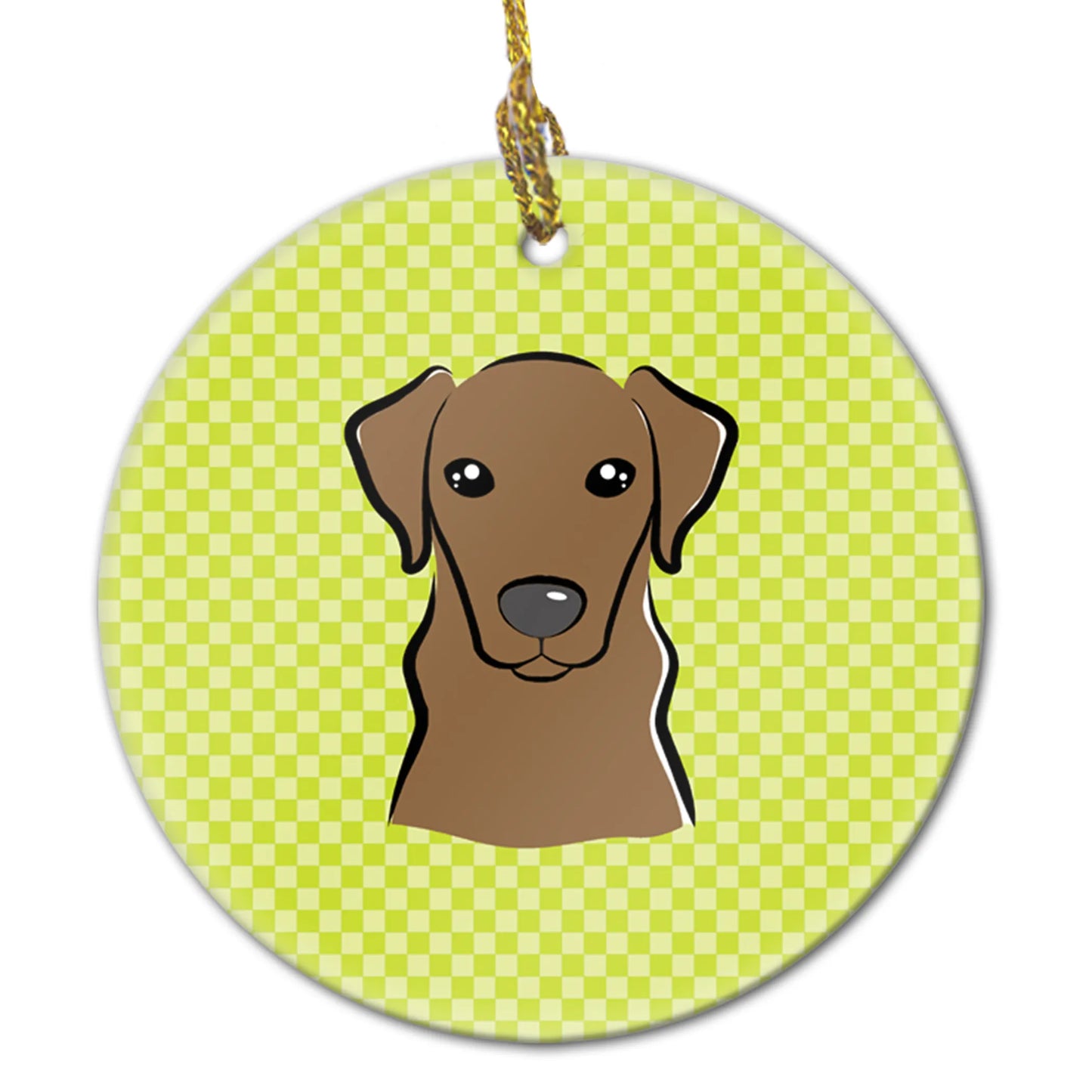 Dog Portrait on Ceramic Ornament - Size: 2.8 X 2.8 | Pack Of: 1