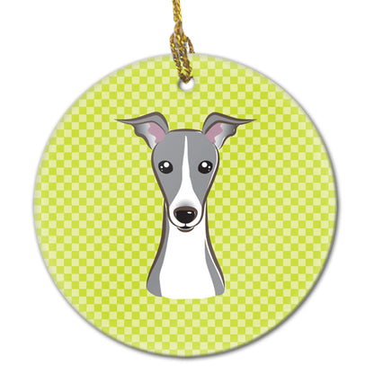 Dog Portrait on Ceramic Ornament - Size: 2.8 X 2.8 | Pack Of: 1