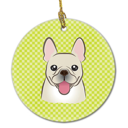 Dog Portrait on Ceramic Ornament - Size: 2.8 X 2.8 | Pack Of: 1