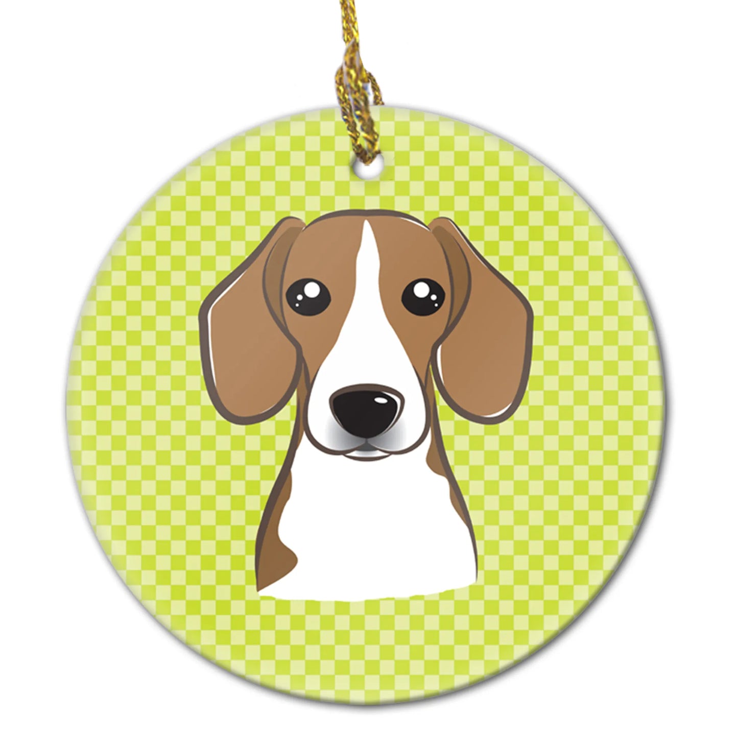 Dog Portrait on Ceramic Ornament - Size: 2.8 X 2.8 | Pack Of: 1