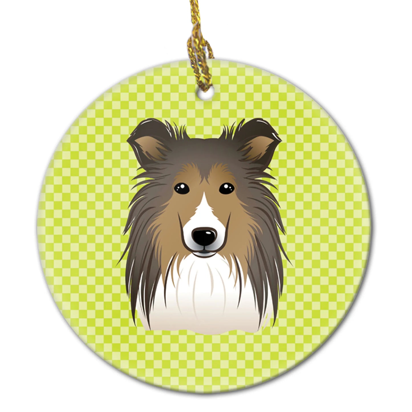 Dog Portrait on Ceramic Ornament - Size: 2.8 X 2.8 | Pack Of: 1