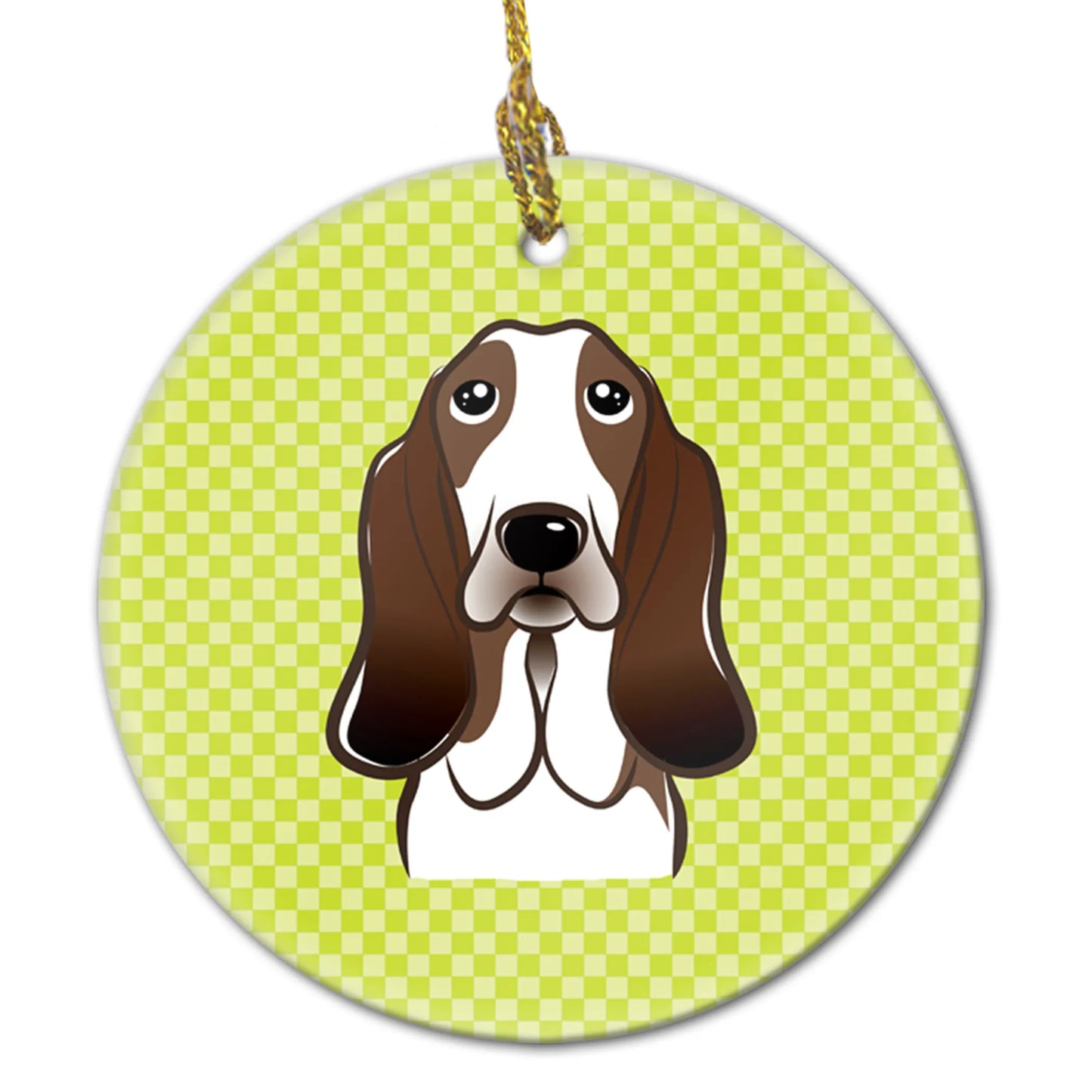 Dog Portrait on Ceramic Ornament - Size: 2.8 X 2.8 | Pack Of: 1