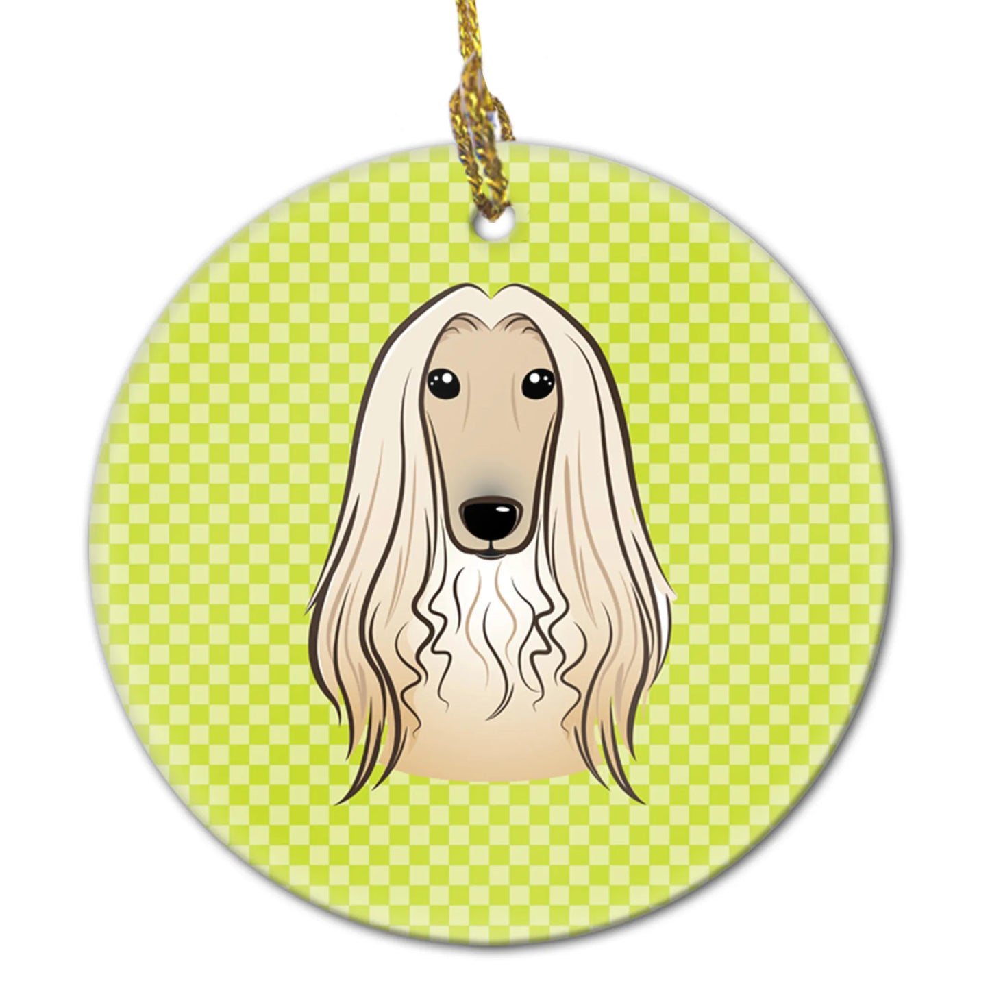 Dog Portrait on Ceramic Ornament - Size: 2.8 X 2.8 | Pack Of: 1