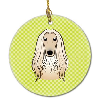 Dog Portrait on Ceramic Ornament - Size: 2.8 X 2.8 | Pack Of: 1