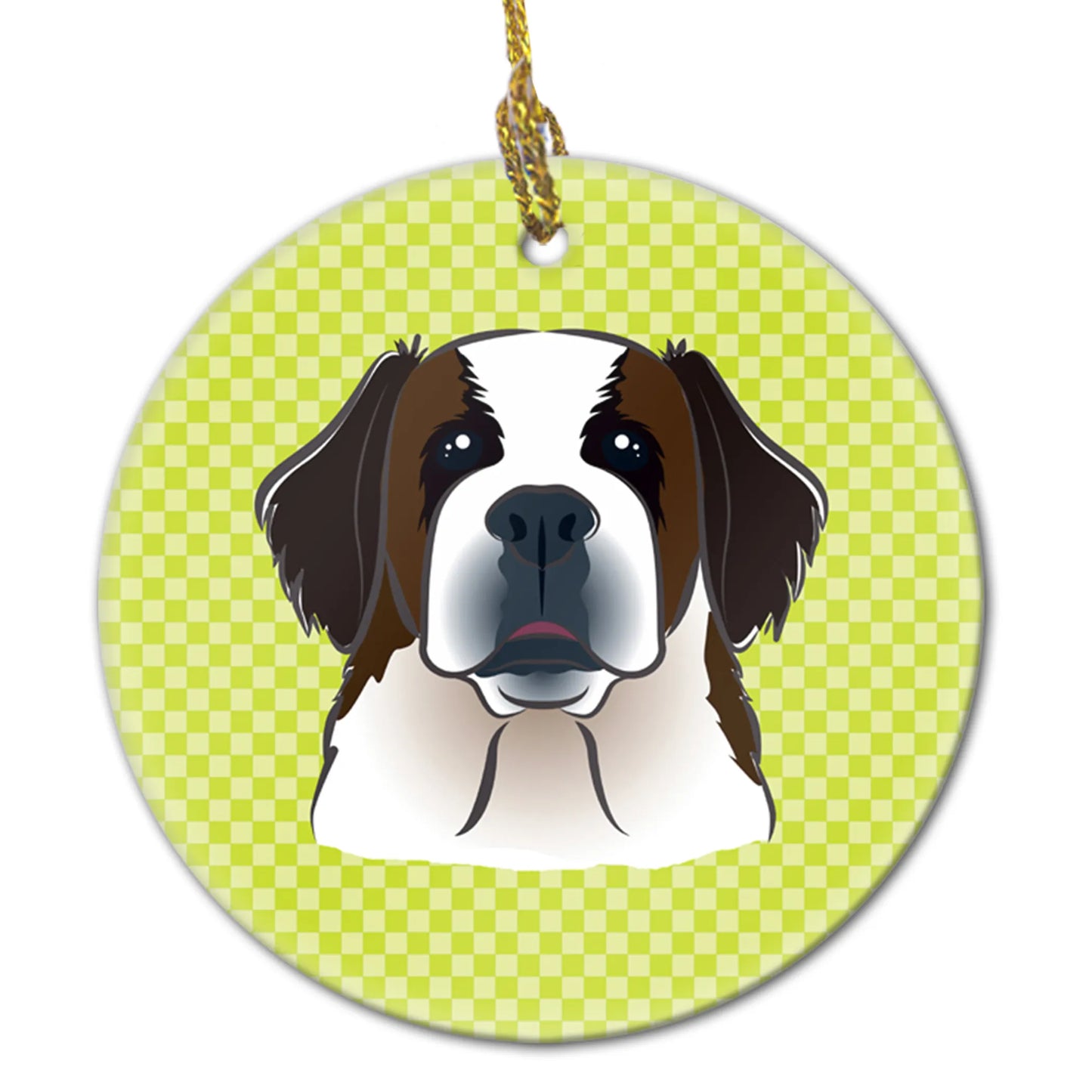 Dog Portrait on Ceramic Ornament - Size: 2.8 X 2.8 | Pack Of: 1