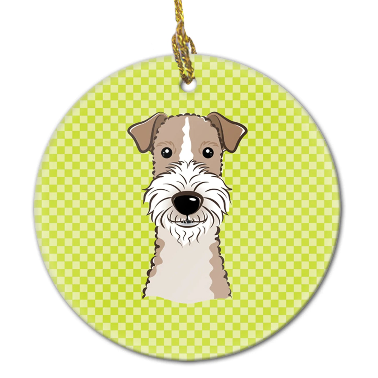 Dog Portrait on Ceramic Ornament - Size: 2.8 X 2.8 | Pack Of: 1