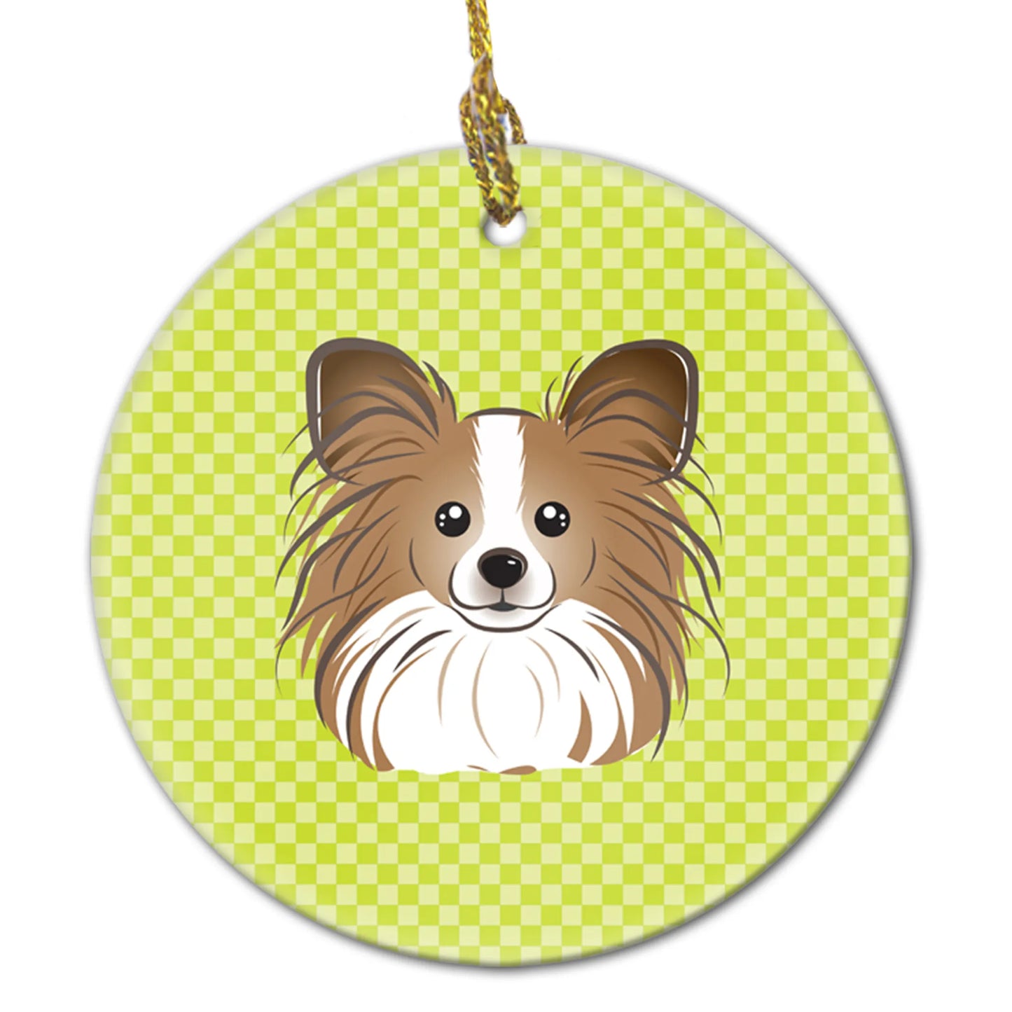 Dog Portrait on Ceramic Ornament - Size: 2.8 X 2.8 | Pack Of: 1