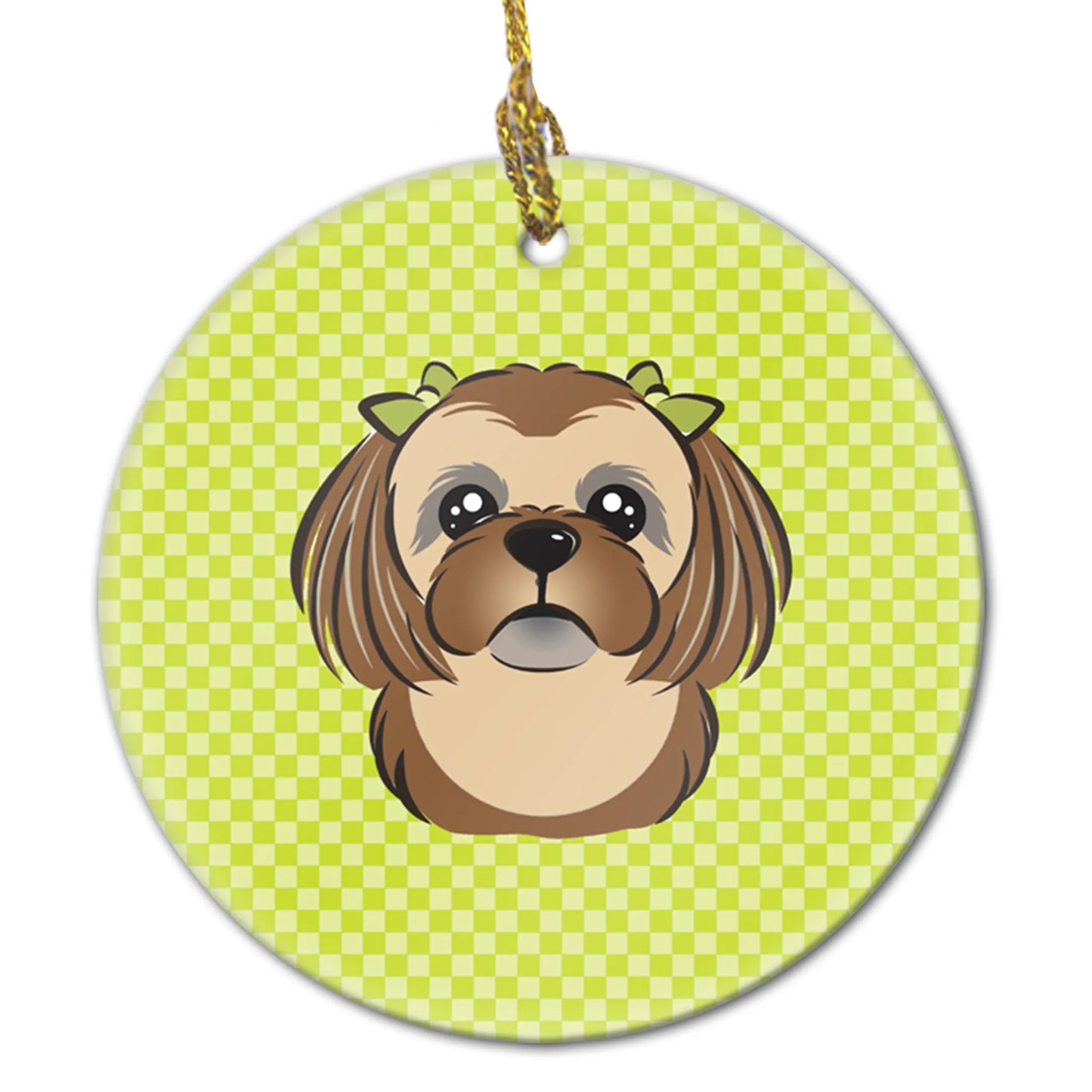 Dog Portrait on Ceramic Ornament - Size: 2.8 X 2.8 | Pack Of: 1