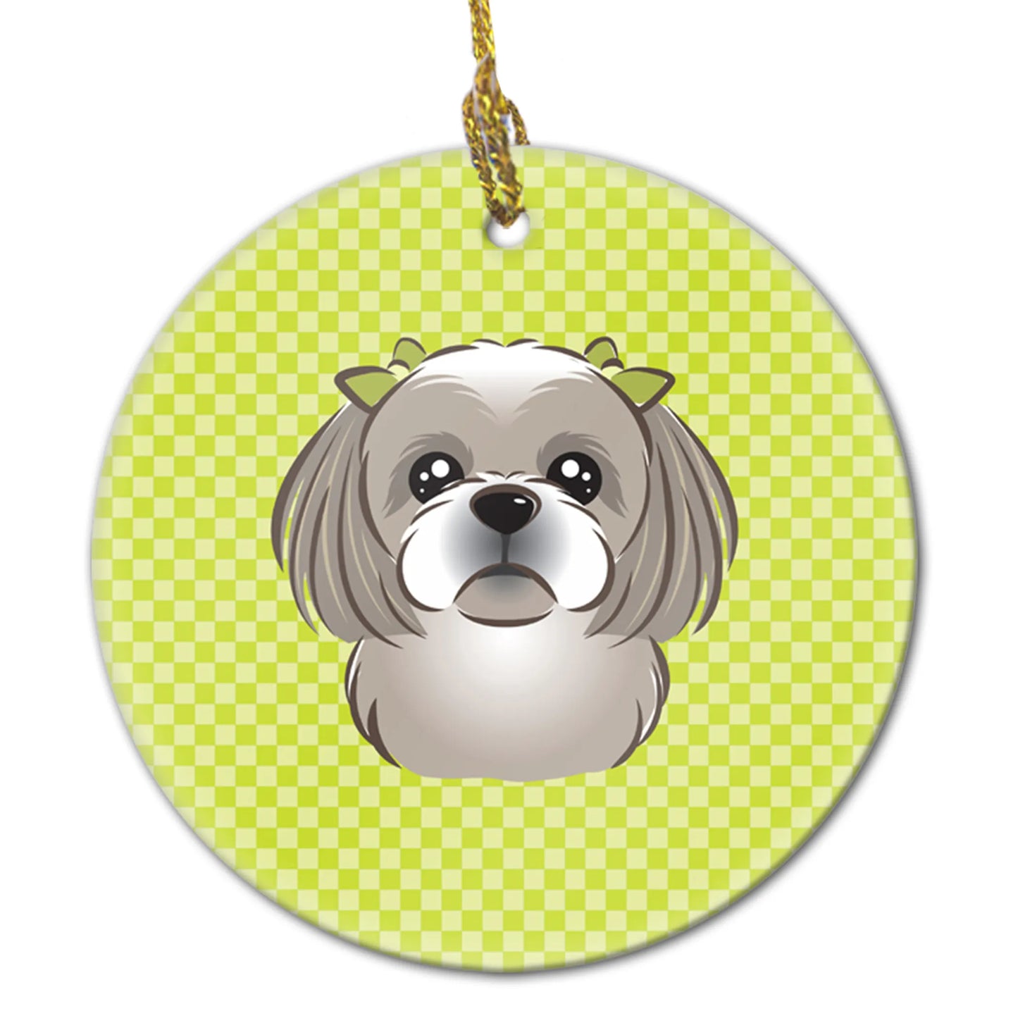 Dog Portrait on Ceramic Ornament - Size: 2.8 X 2.8 | Pack Of: 1