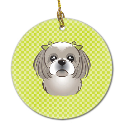 Dog Portrait on Ceramic Ornament - Size: 2.8 X 2.8 | Pack Of: 1