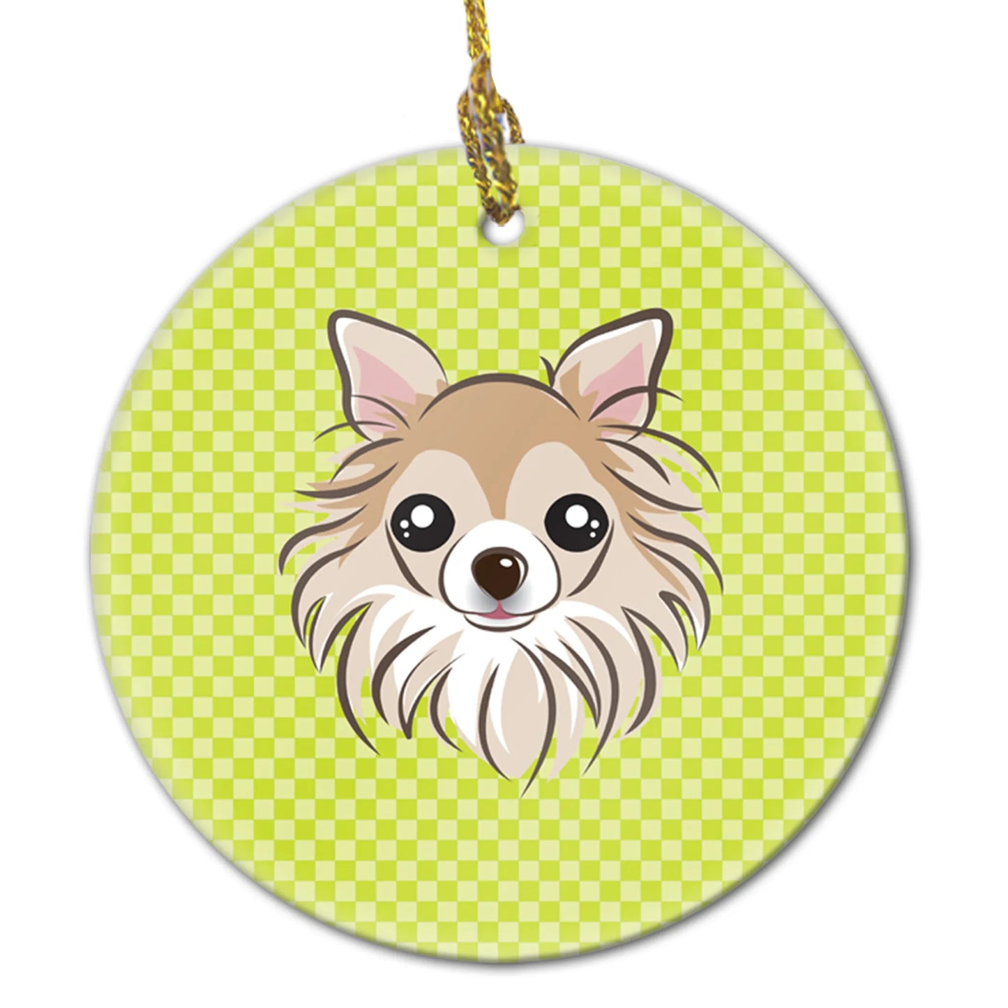 Dog Portrait on Ceramic Ornament - Size: 2.8 X 2.8 | Pack Of: 1