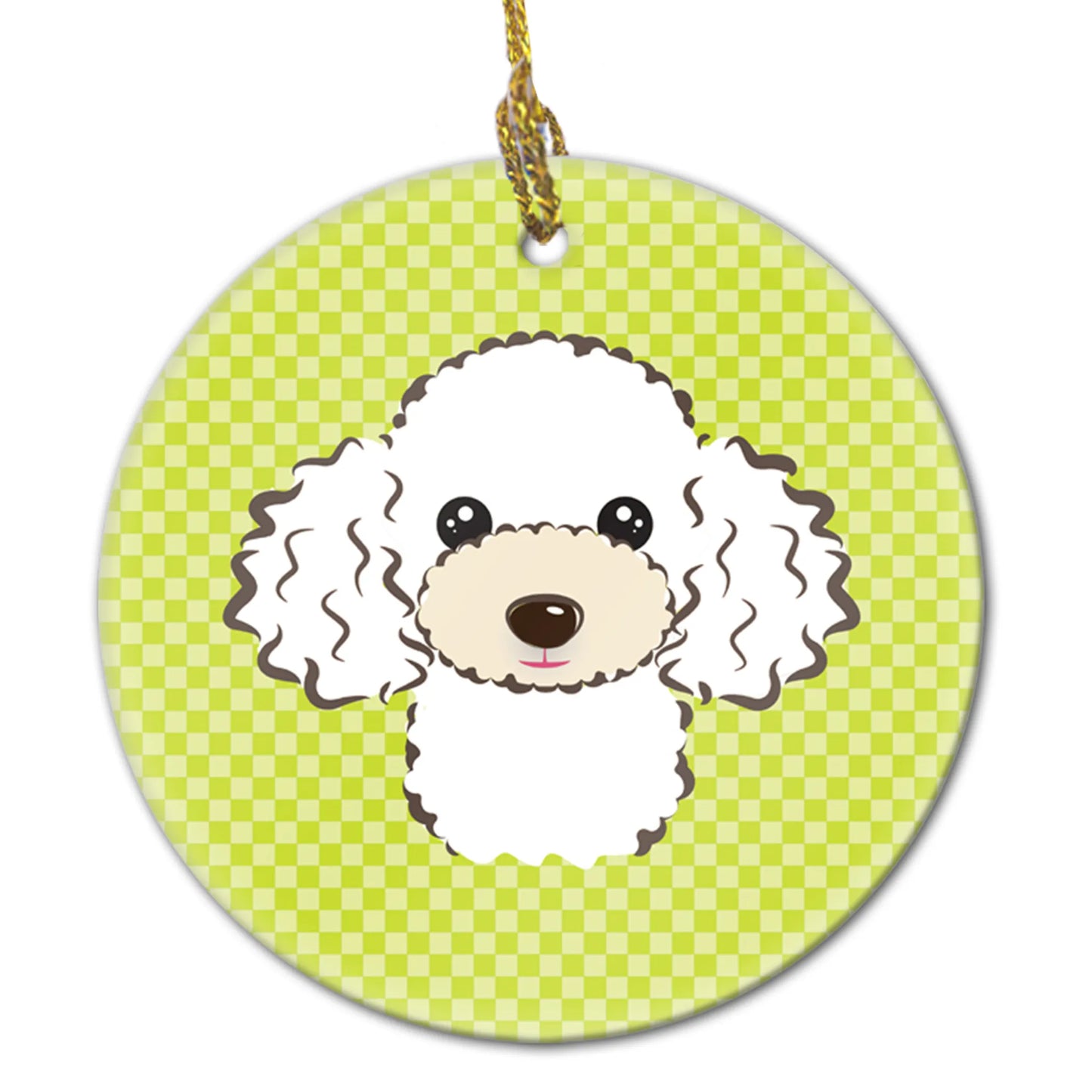 Dog Portrait on Ceramic Ornament - Size: 2.8 X 2.8 | Pack Of: 1