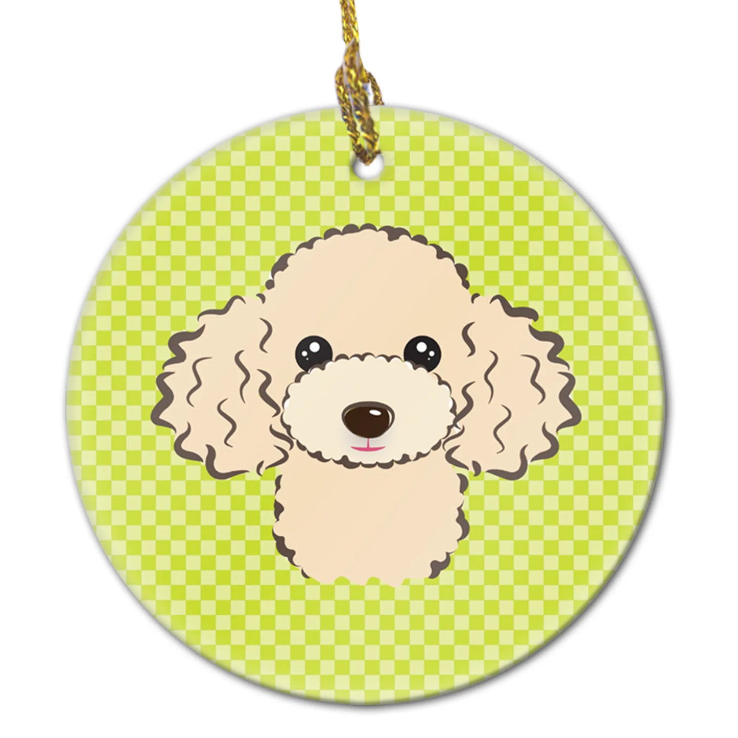 Dog Portrait on Ceramic Ornament - Size: 2.8 X 2.8 | Pack Of: 1