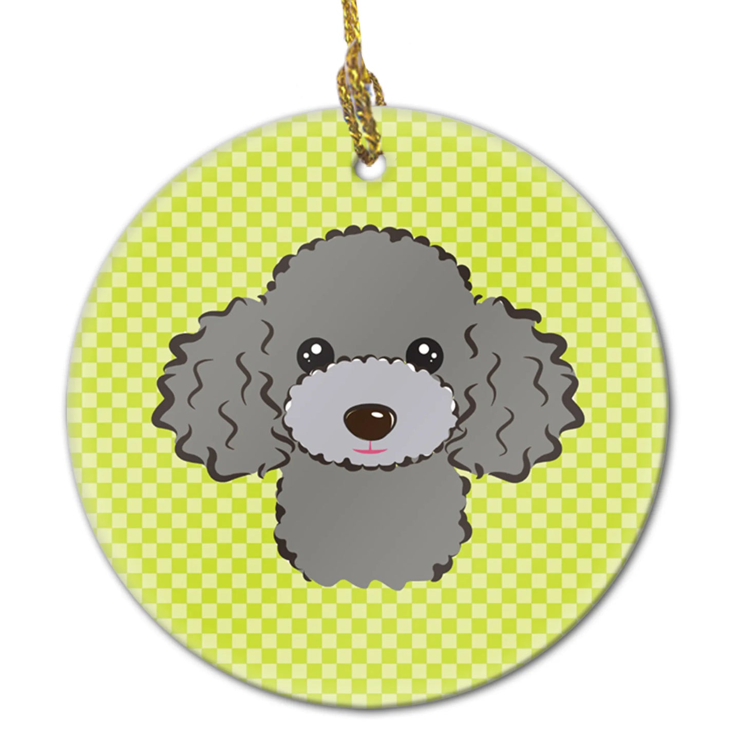 Dog Portrait on Ceramic Ornament - Size: 2.8 X 2.8 | Pack Of: 1