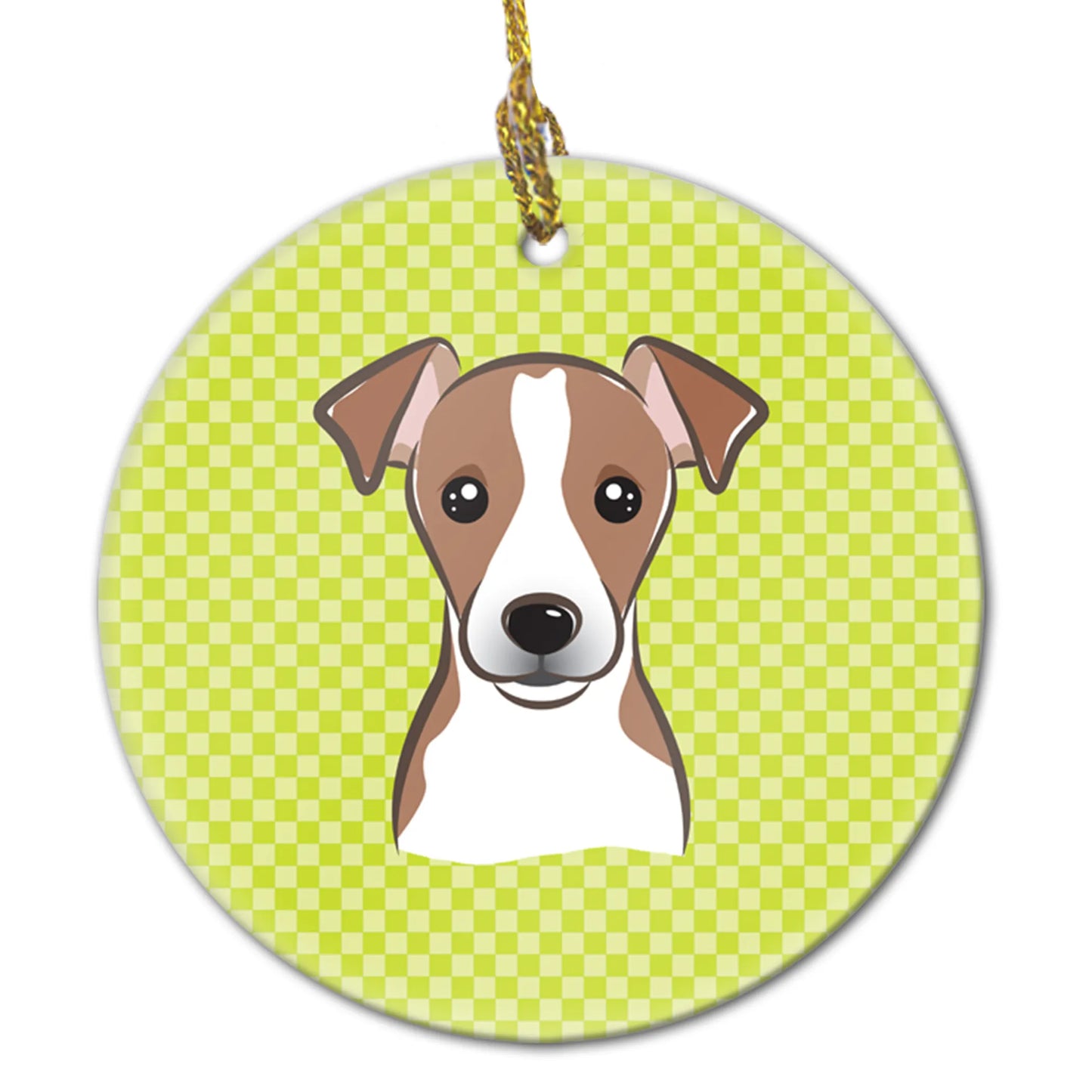 Dog Portrait on Ceramic Ornament - Size: 2.8 X 2.8 | Pack Of: 1