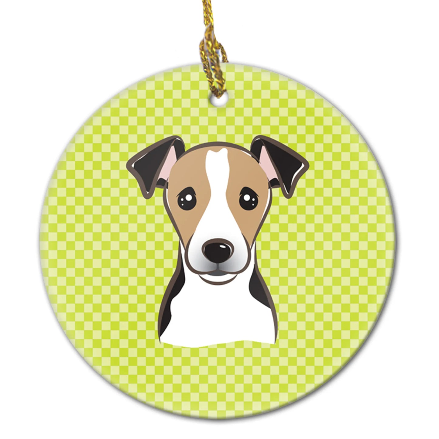 Dog Portrait on Ceramic Ornament - Size: 2.8 X 2.8 | Pack Of: 1