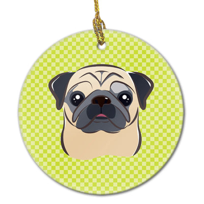 Dog Portrait on Ceramic Ornament - Size: 2.8 X 2.8 | Pack Of: 1