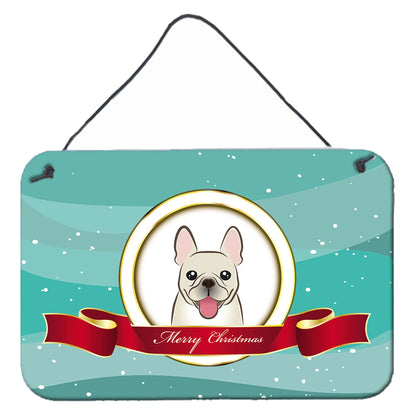 Merry Christmas Design with Dog Art Wall or Door Hanging Prints