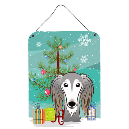 Christmas Tree and Dog Art Wall or Door Hanging Prints