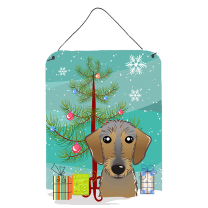 Christmas Tree and Dog Art Wall or Door Hanging Prints