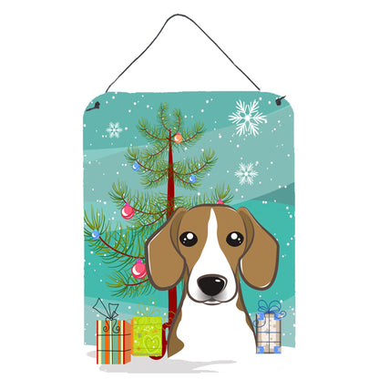 Christmas Tree and Dog Art Wall or Door Hanging Prints