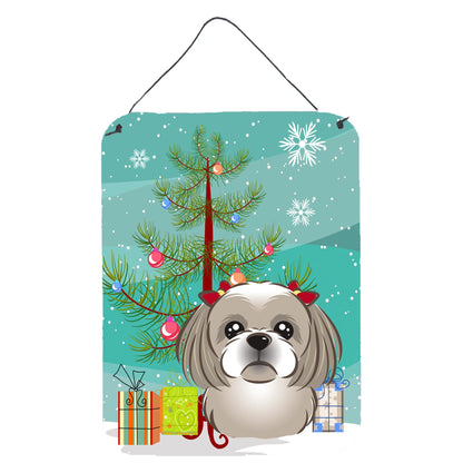 Christmas Tree and Dog Art Wall or Door Hanging Prints