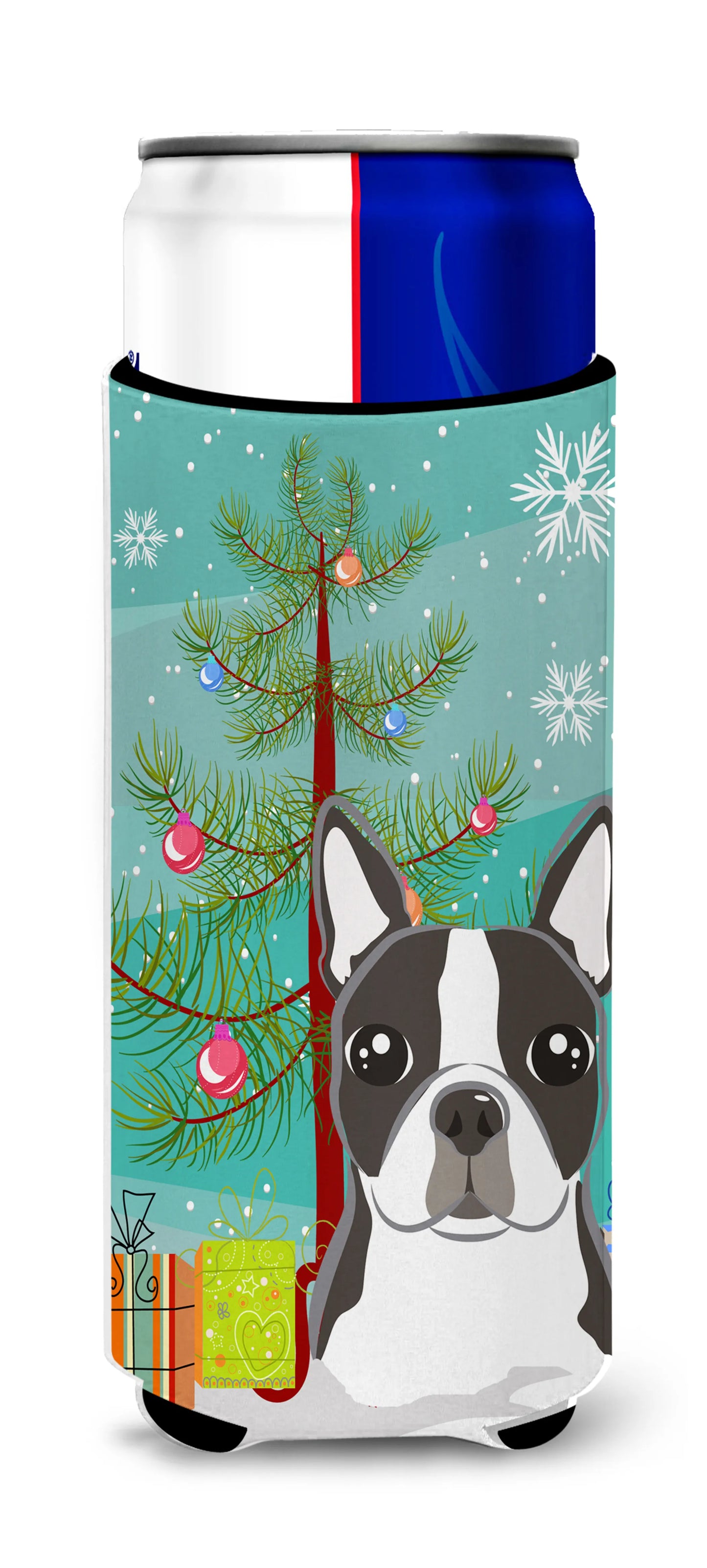 Christmas Tree and Dog Ultra Hugger for slim cans