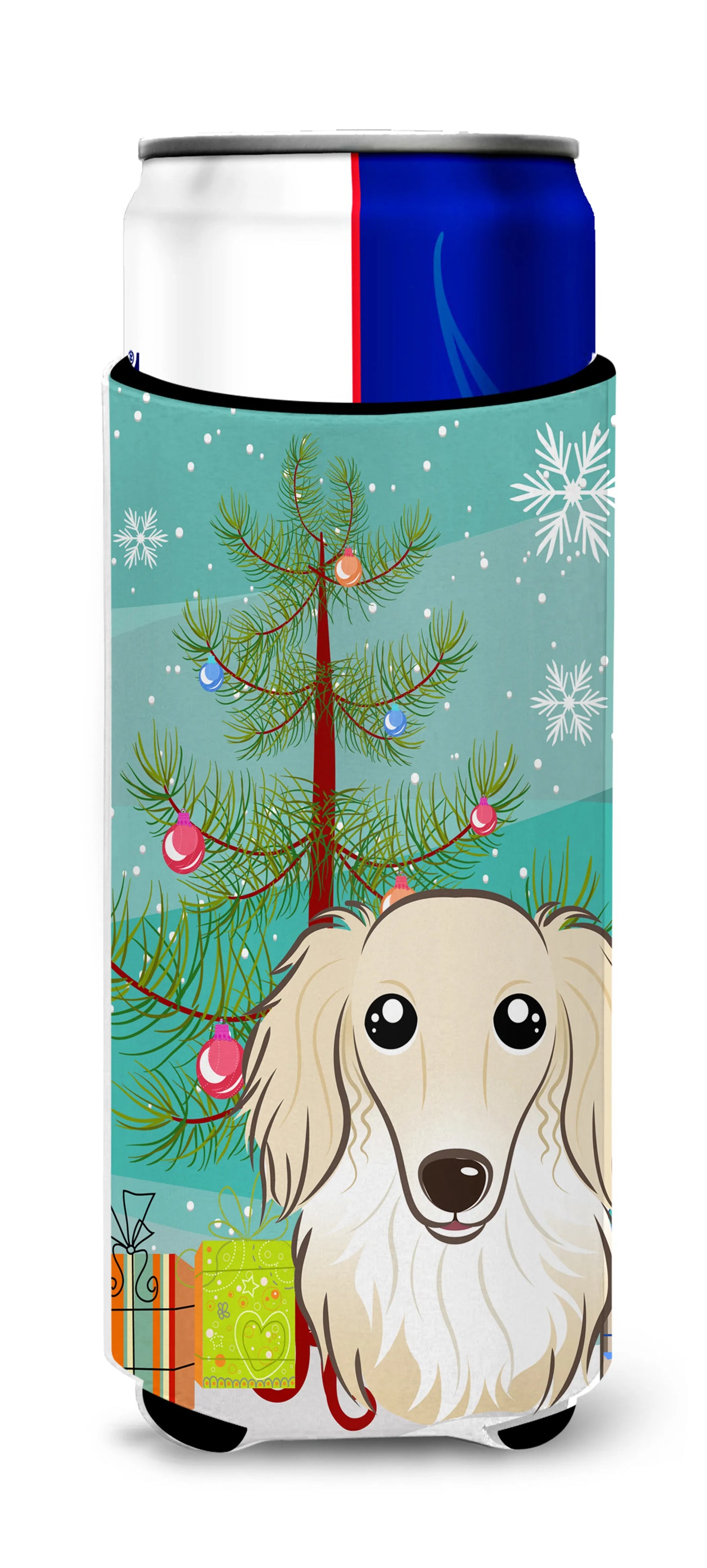 Christmas Tree and Dog Ultra Hugger for slim cans