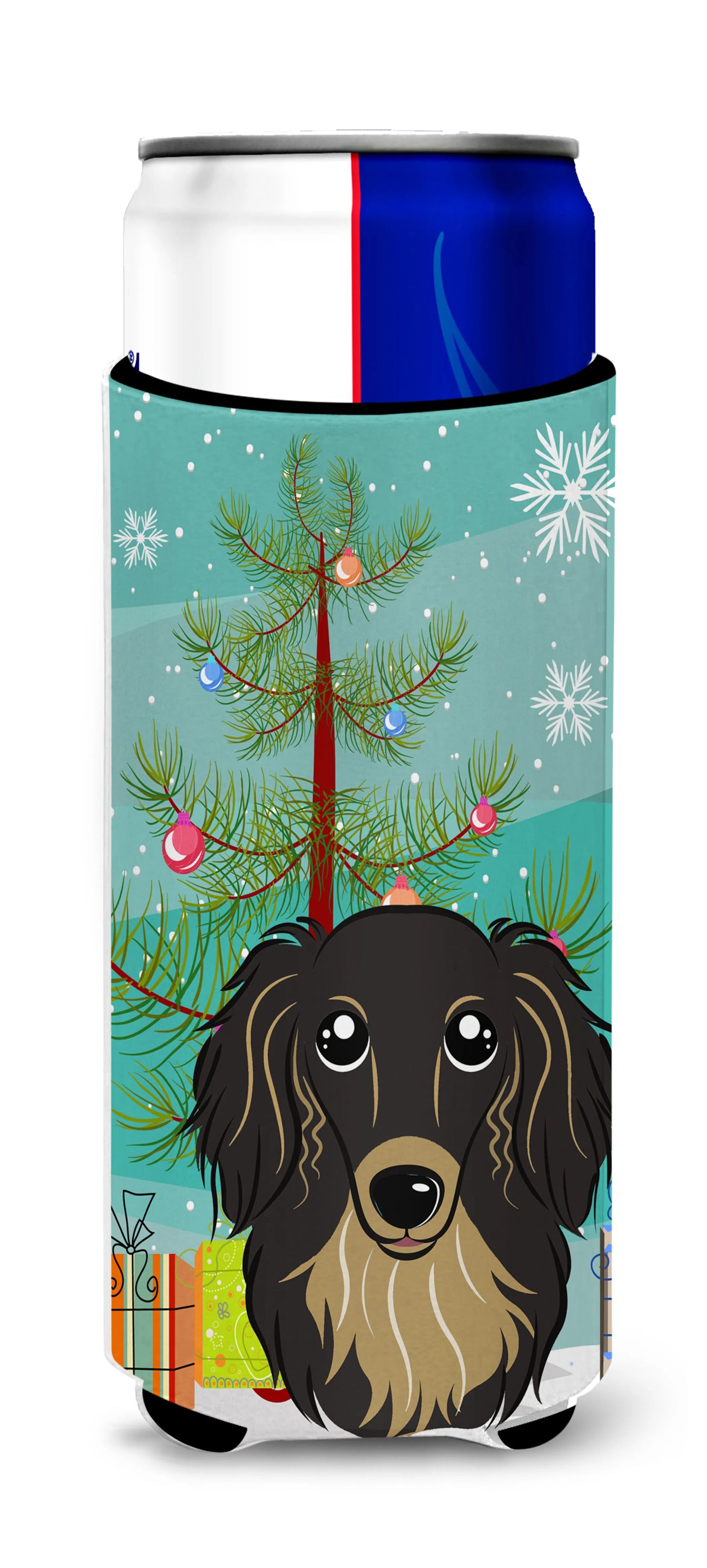 Christmas Tree and Dog Ultra Hugger for slim cans