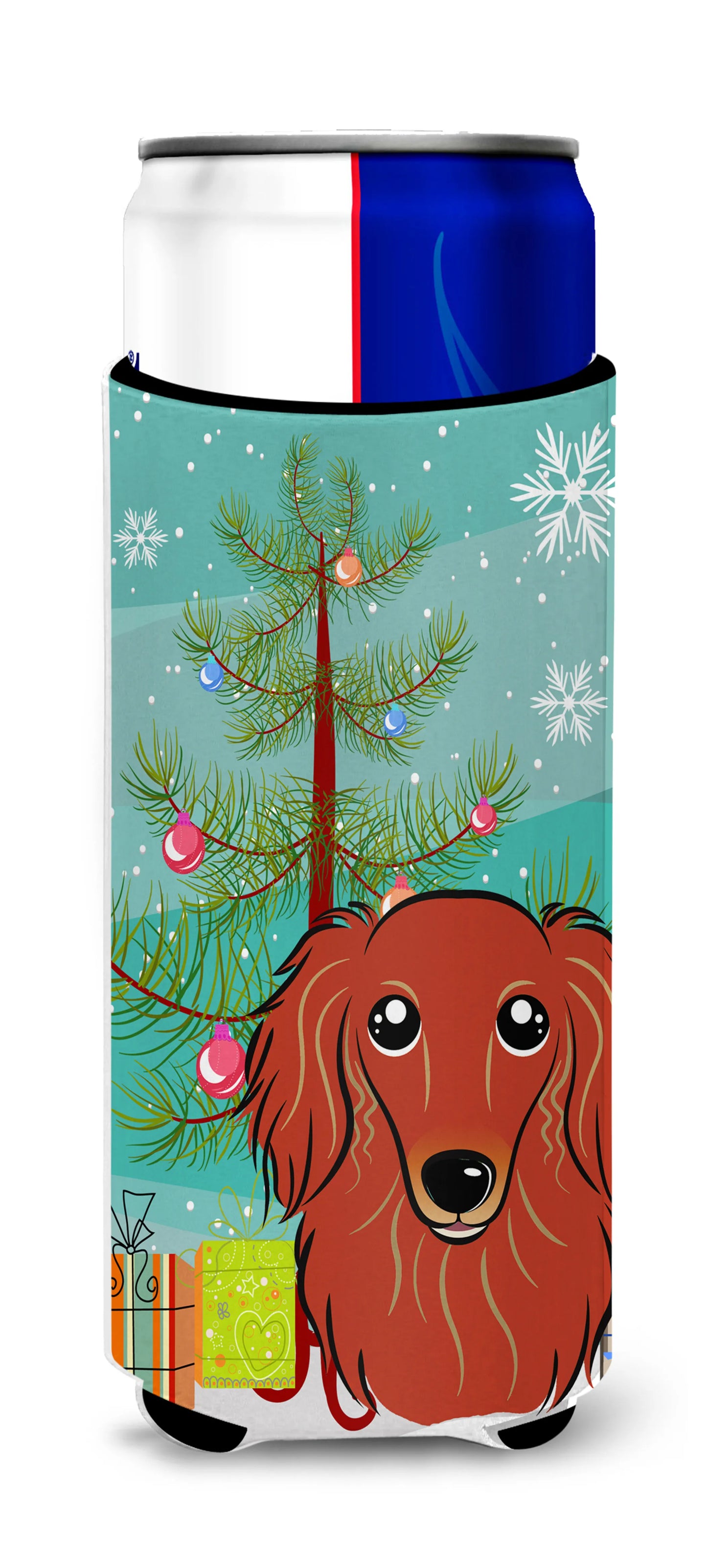 Christmas Tree and Dog Ultra Hugger for slim cans