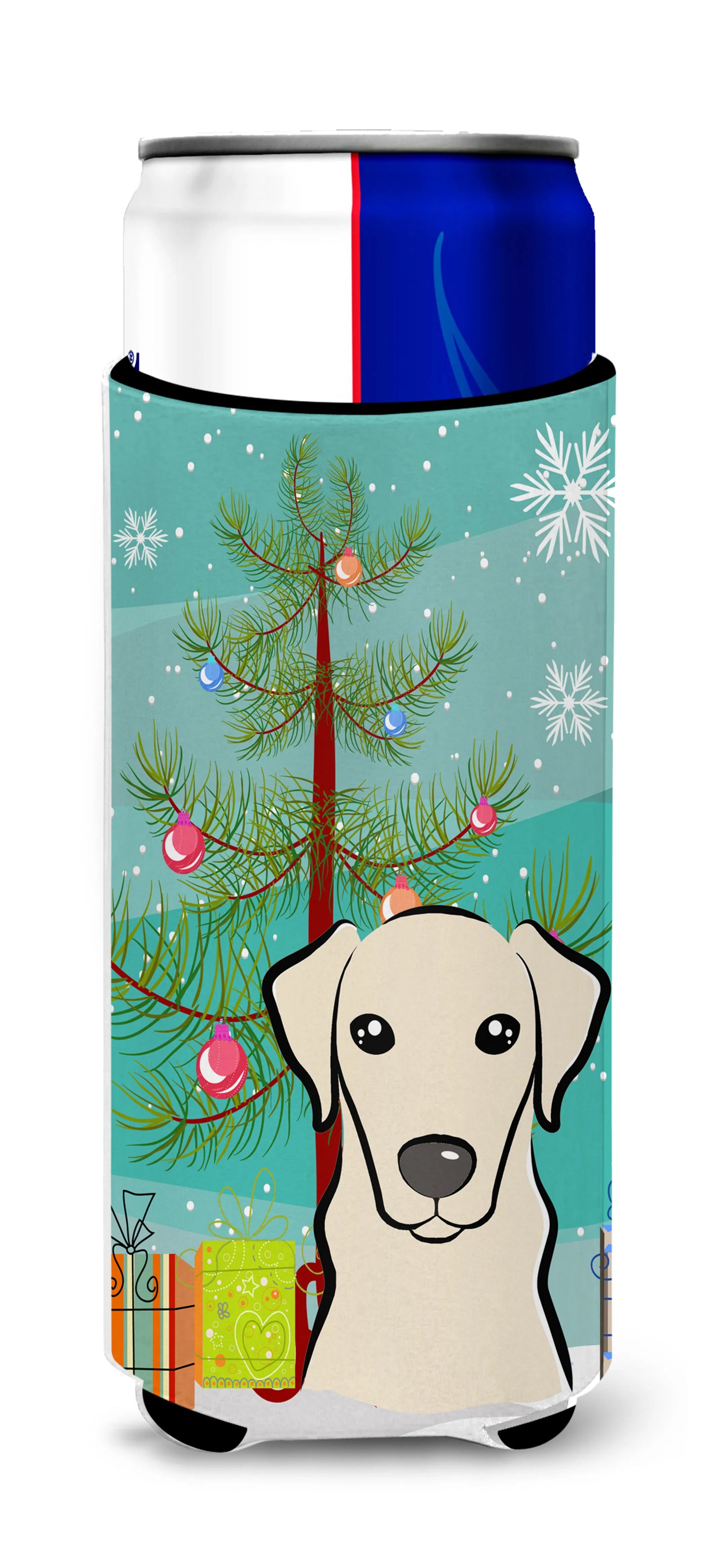 Christmas Tree and Dog Ultra Hugger for slim cans