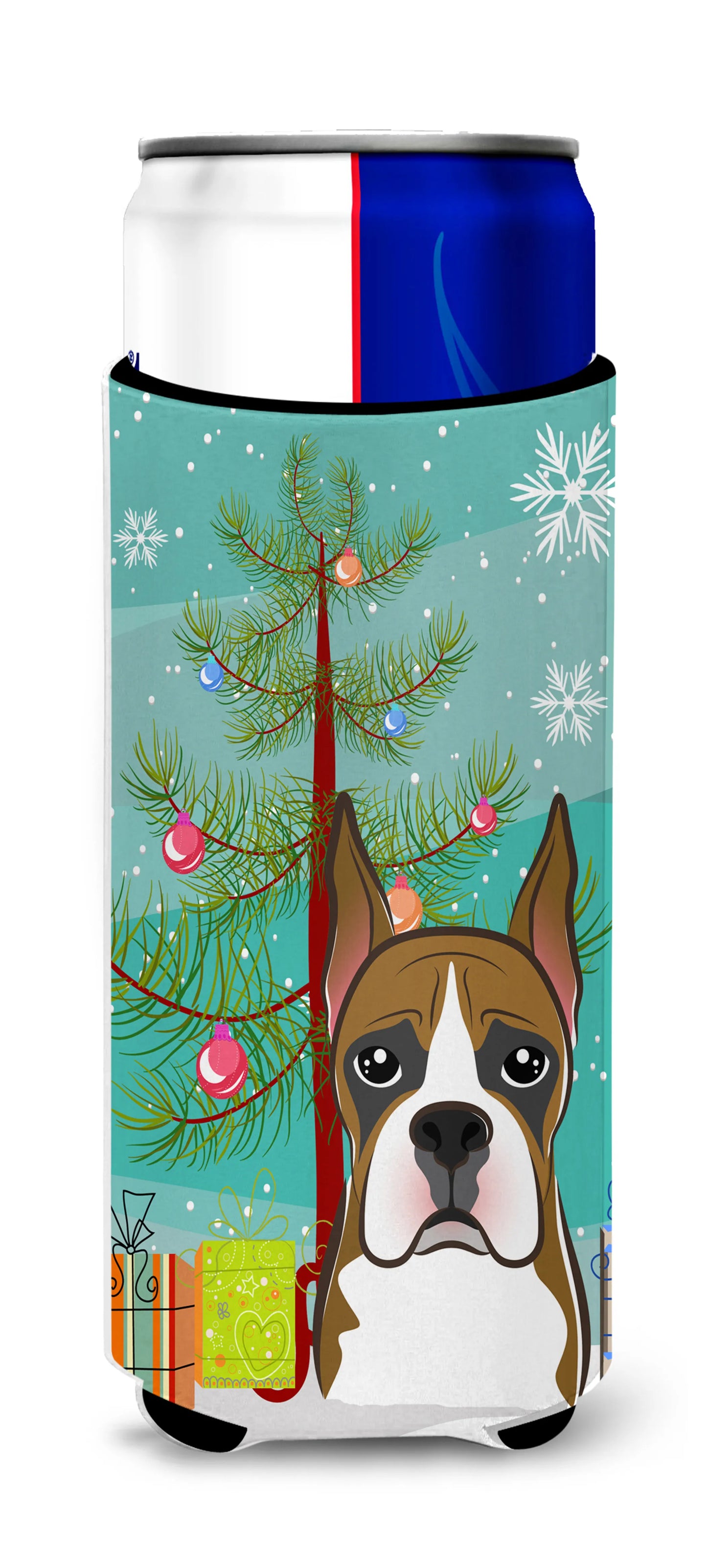 Christmas Tree and Dog Ultra Hugger for slim cans