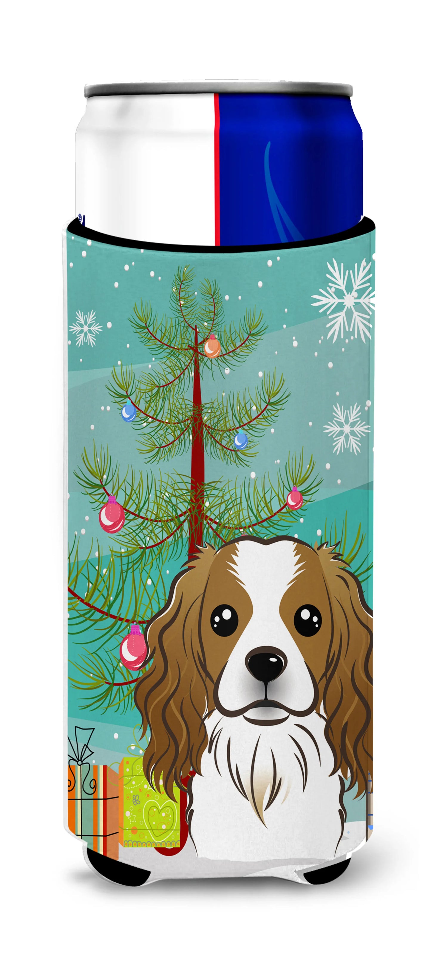 Christmas Tree and Dog Ultra Hugger for slim cans