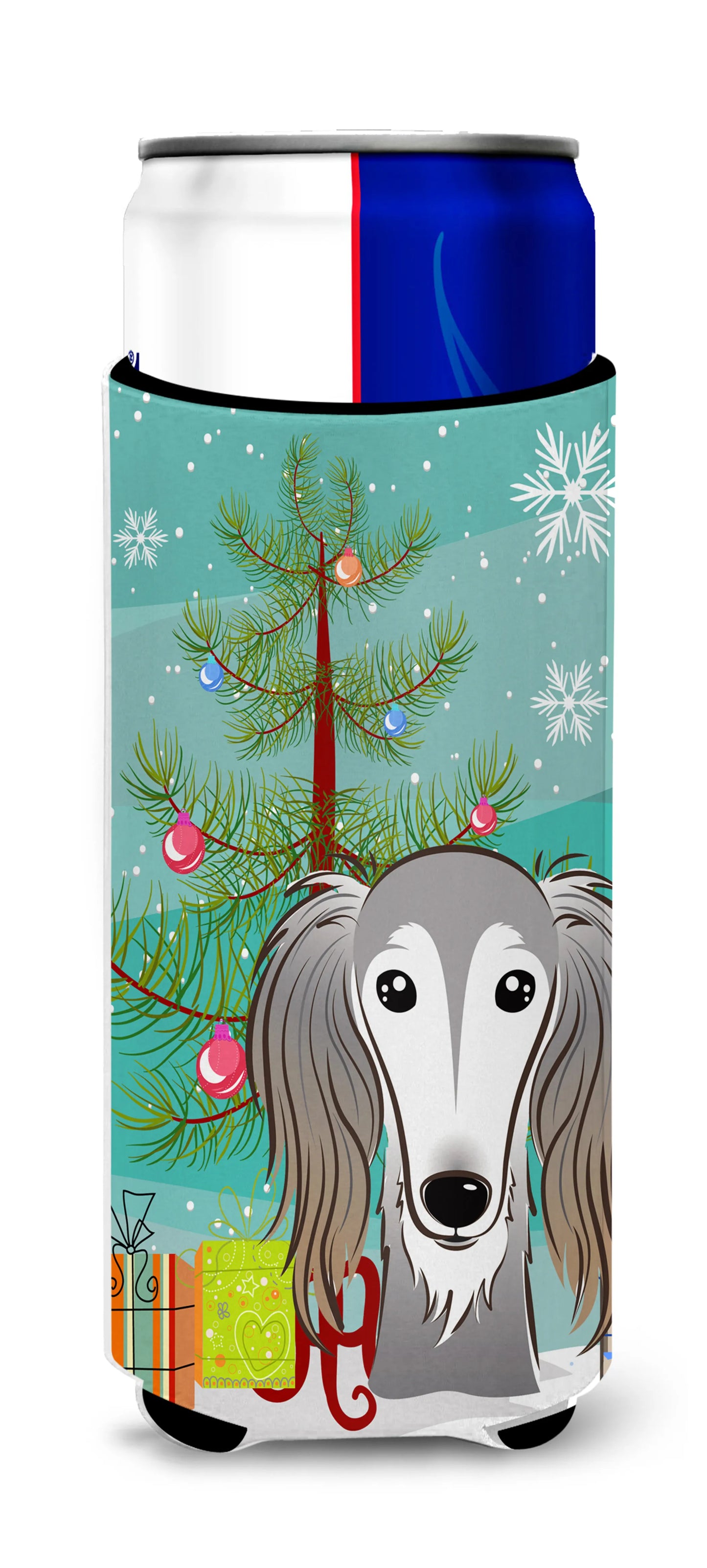 Christmas Tree and Dog Ultra Hugger for slim cans