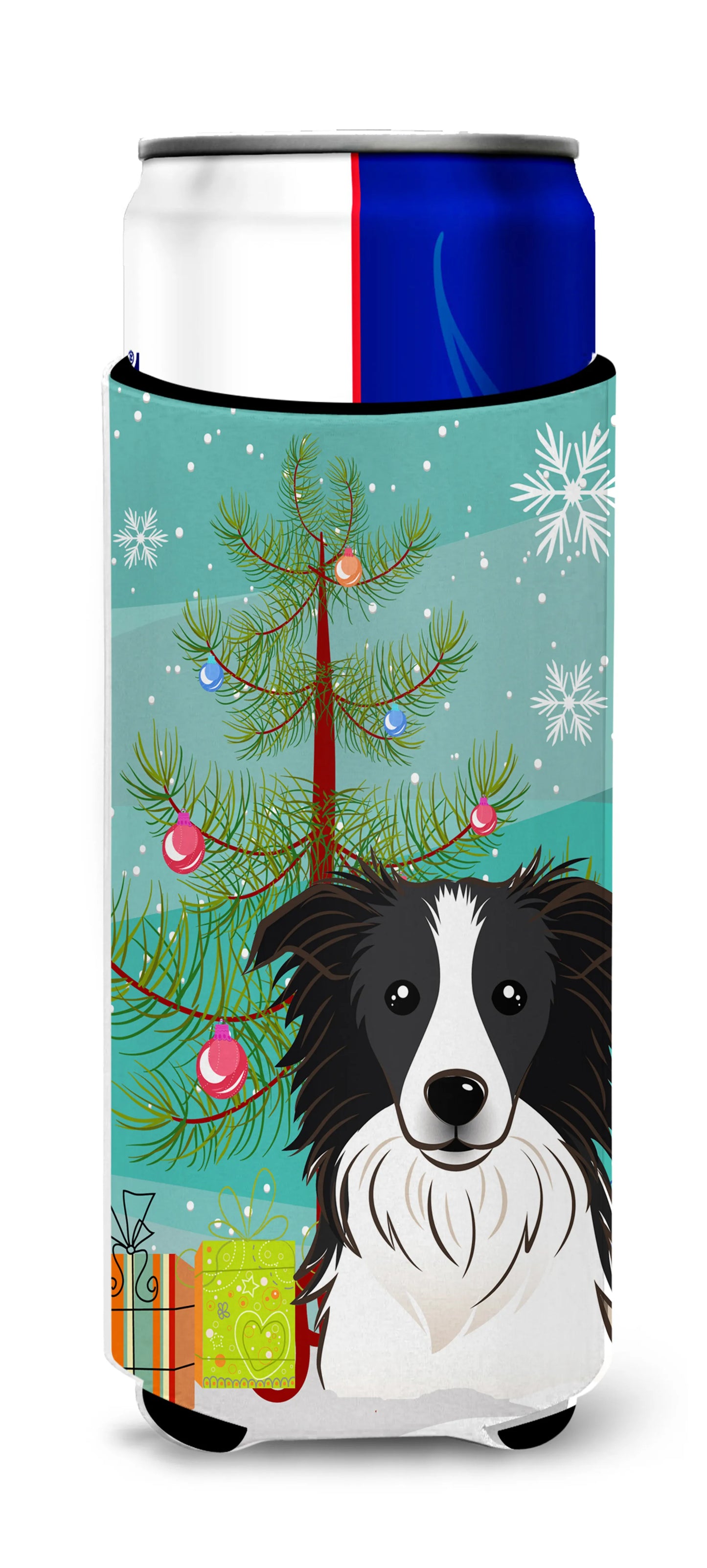 Christmas Tree and Dog Ultra Hugger for slim cans