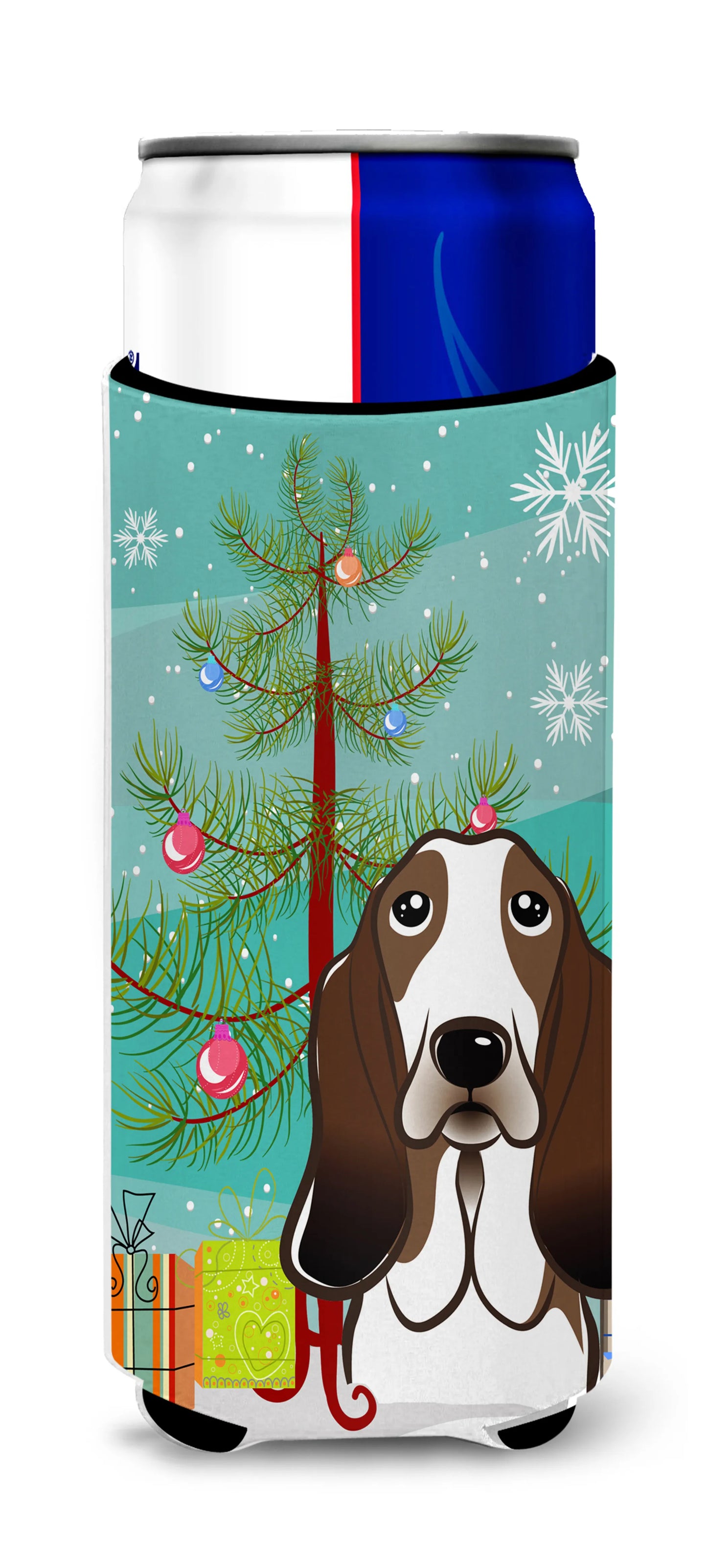 Christmas Tree and Dog Ultra Hugger for slim cans