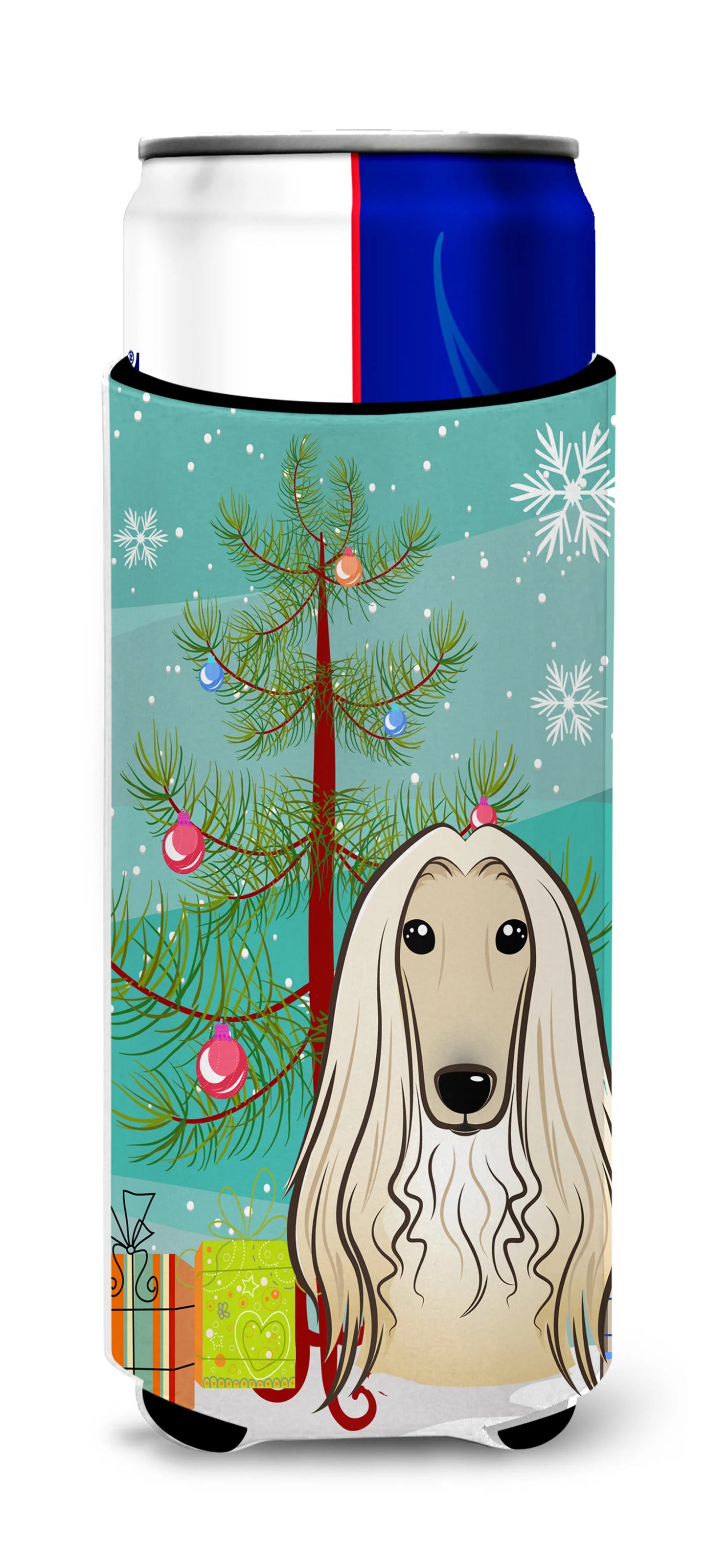 Christmas Tree and Dog Ultra Hugger for slim cans