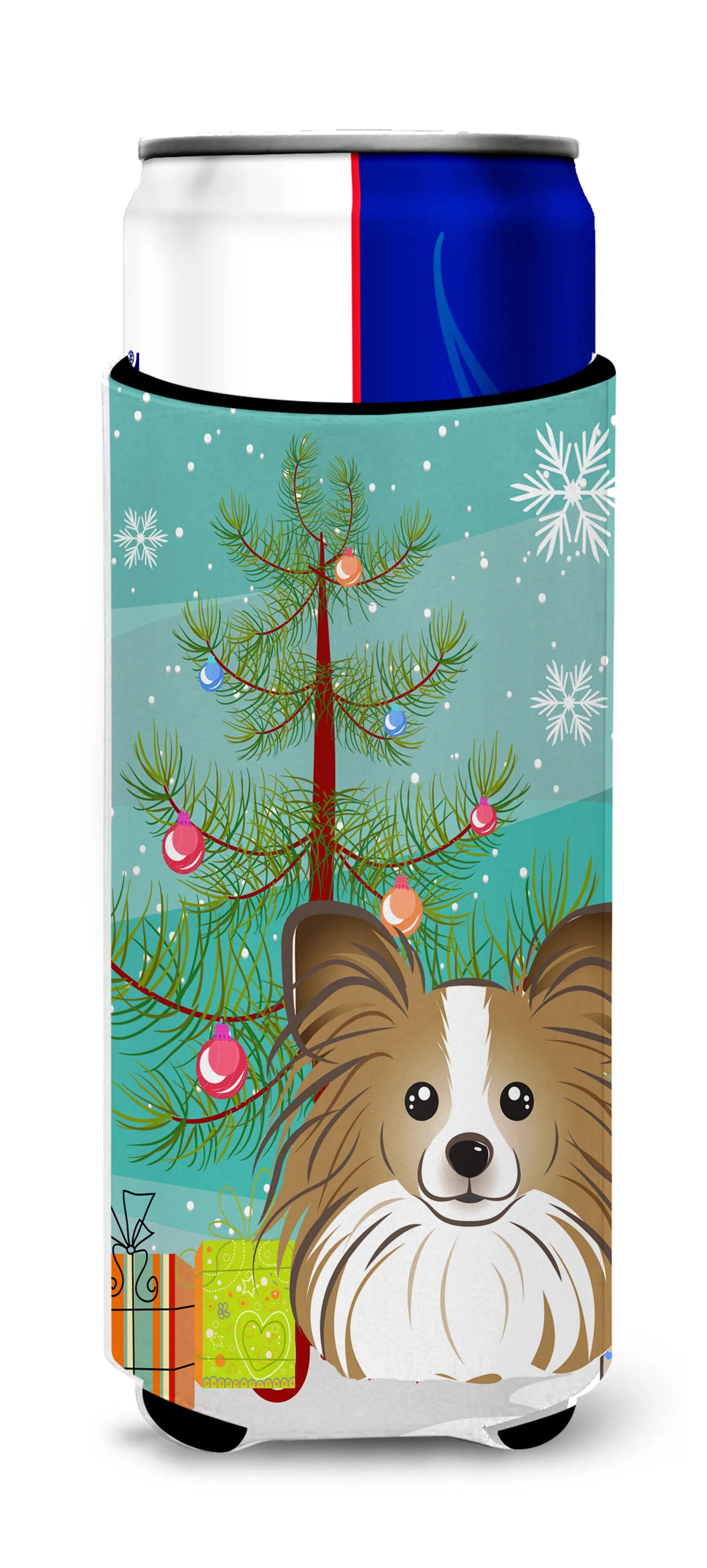 Christmas Tree and Dog Ultra Hugger for slim cans