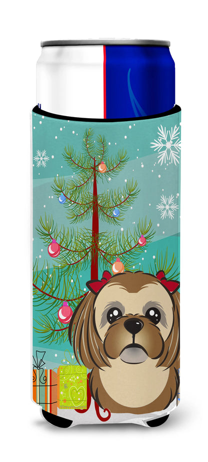 Christmas Tree and Dog Ultra Hugger for slim cans