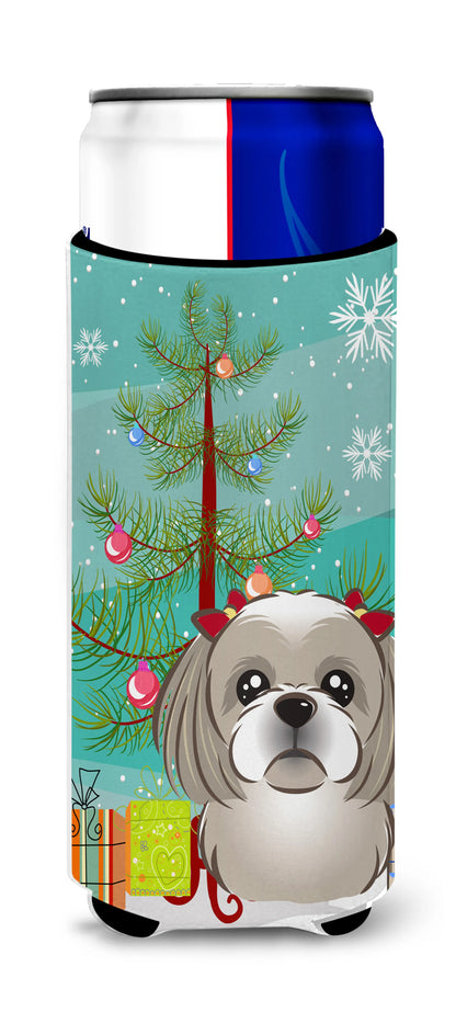 Christmas Tree and Dog Ultra Hugger for slim cans