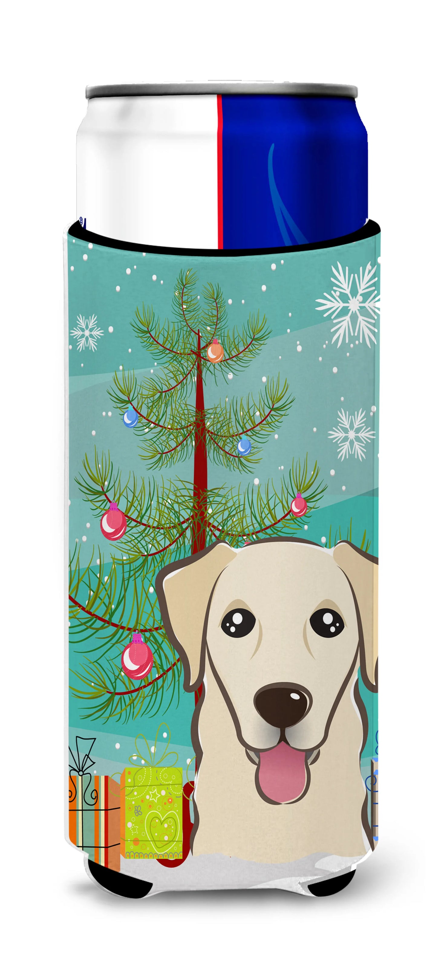 Christmas Tree and Dog Ultra Hugger for slim cans