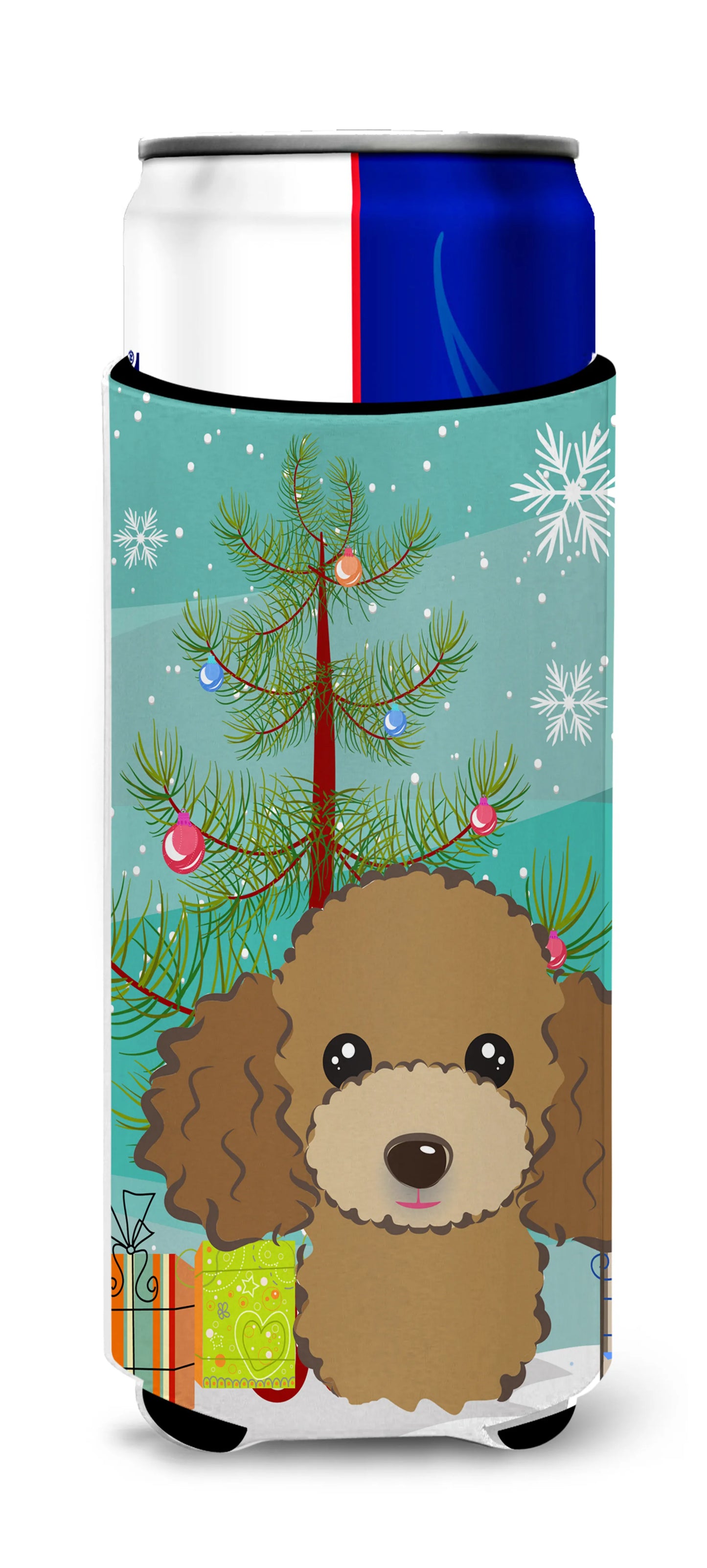 Christmas Tree and Dog Ultra Hugger for slim cans