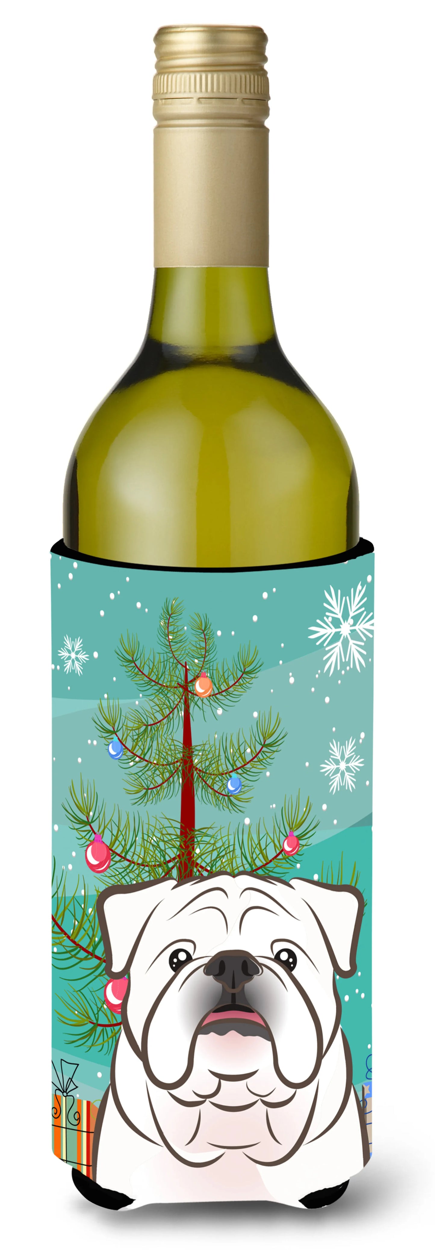 Christmas Tree and Dog Wine Bottle Hugger