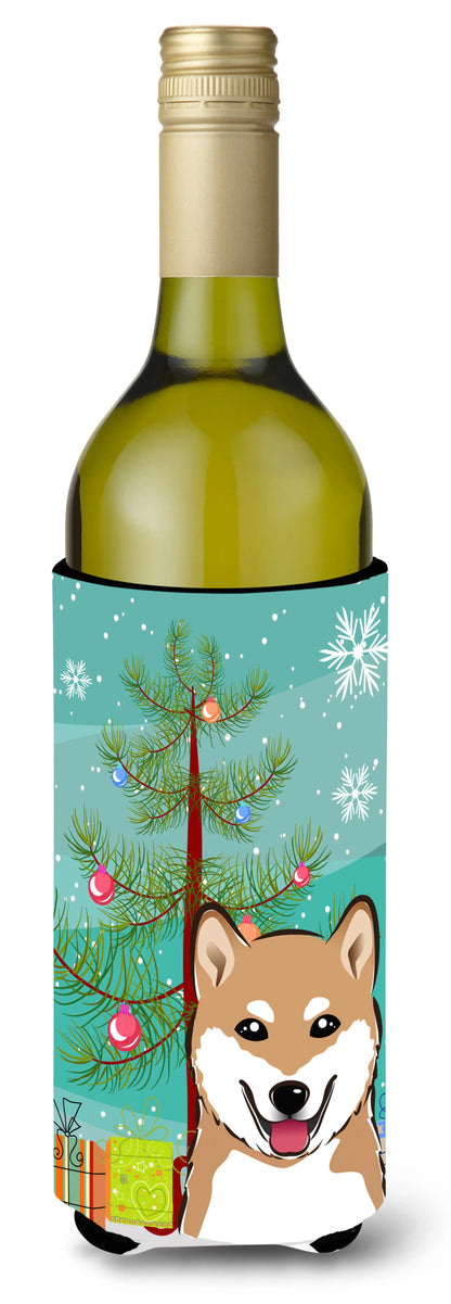 Christmas Tree and Dog Wine Bottle Hugger