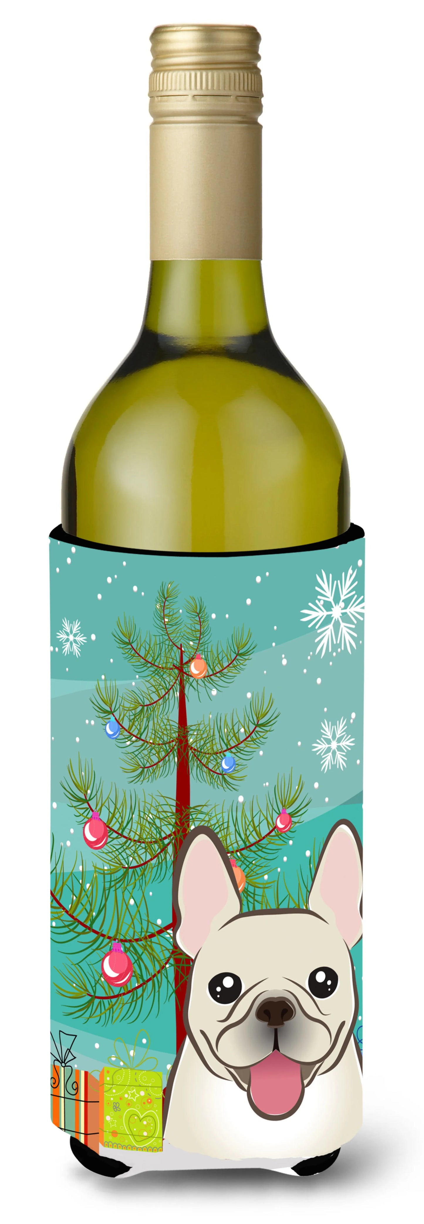 Christmas Tree and Dog Wine Bottle Hugger