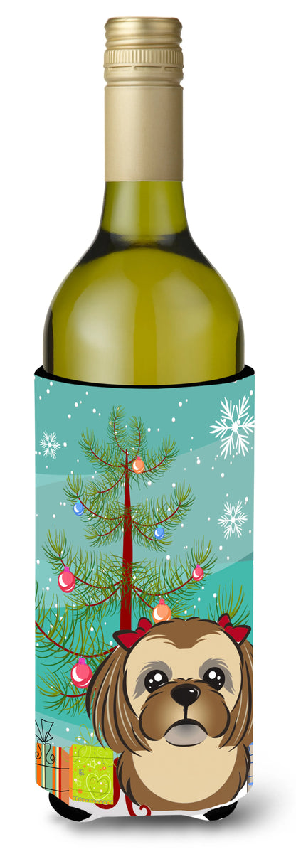 Christmas Tree and Dog Wine Bottle Hugger