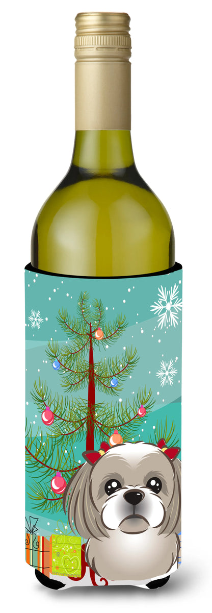 Christmas Tree and Dog Wine Bottle Hugger