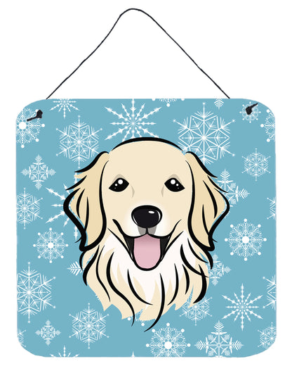 Snowflake Design with Dog Art Wall or Door Hanging Prints