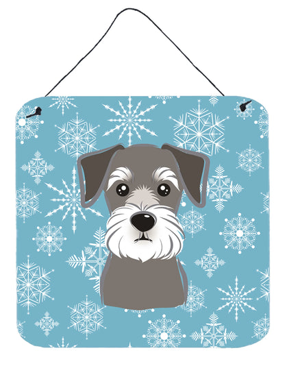 Snowflake Design with Dog Art Wall or Door Hanging Prints