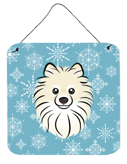 Snowflake Design with Dog Art Wall or Door Hanging Prints